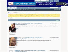 Tablet Screenshot of limousinesonline.com
